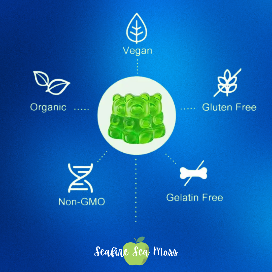 Healthcare Supplements Seamoss Gummies Vegan Organic Sea Moss Gummies